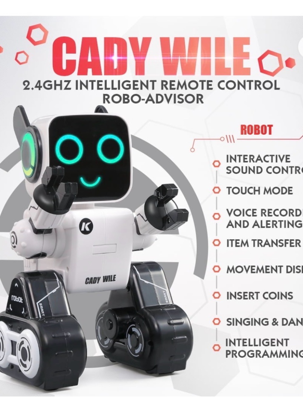 DJI K3 Cady Wile Educational Robot Toy - White and Black - Picture 3 of 12